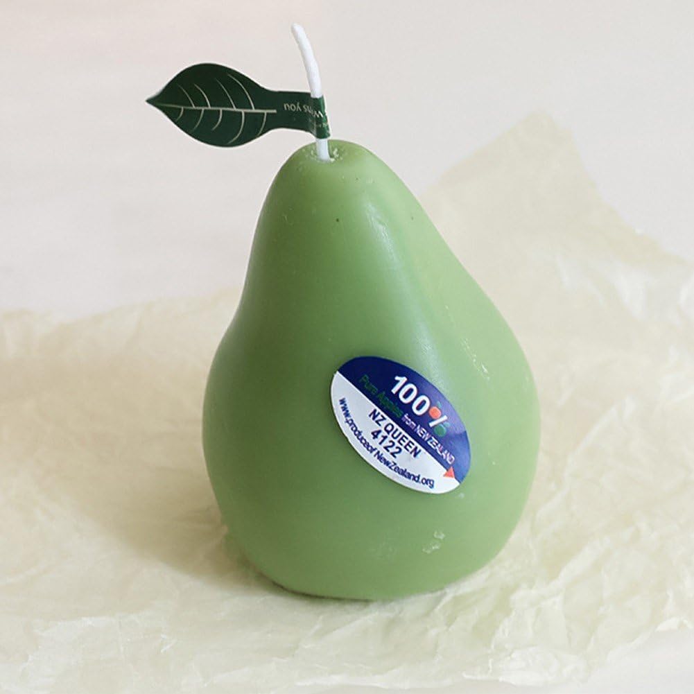 Perfumada En Forma De Pera, Decorativa De Cera De Soja con a Frutas para Mesa, Velas De Aromaterapia, Día De Madre Y Pascua para Mujeres.