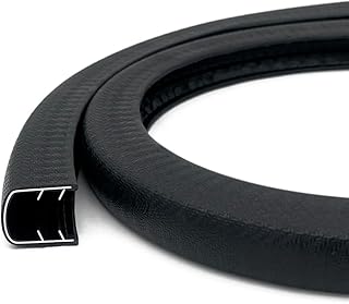 U-Shape Edge Banding - Fits 1/2" Edge, Rubber Trim for Sharp/Rough Surfaces, Veneer, Sheet Metal, Tables, Cars, Trucks, Boats & More - 20FT