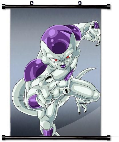 Home Decor Japanese cartoon Art Cosplay Poster with Frieza Dragon Ball Z Anime 2 Wall Scroll Poster Fabric Painting 23.6 X 35.4 Inch (60cm X 90 cm)