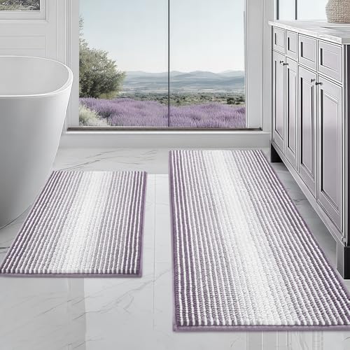 BSICPRO Bathroom Rugs and Mats Sets, 2 Piece Thick Absorbent
