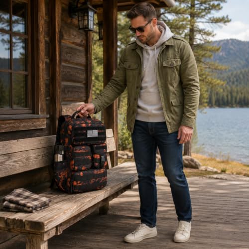 Image of Small Tactical Backpack for Men, 25L Military MOLLE EDC Daypack