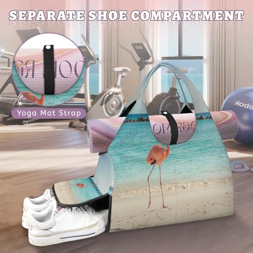Bolsa de viaje para gimnasio Sea Beach y lona deportiva con zapatero independiente talla L 5