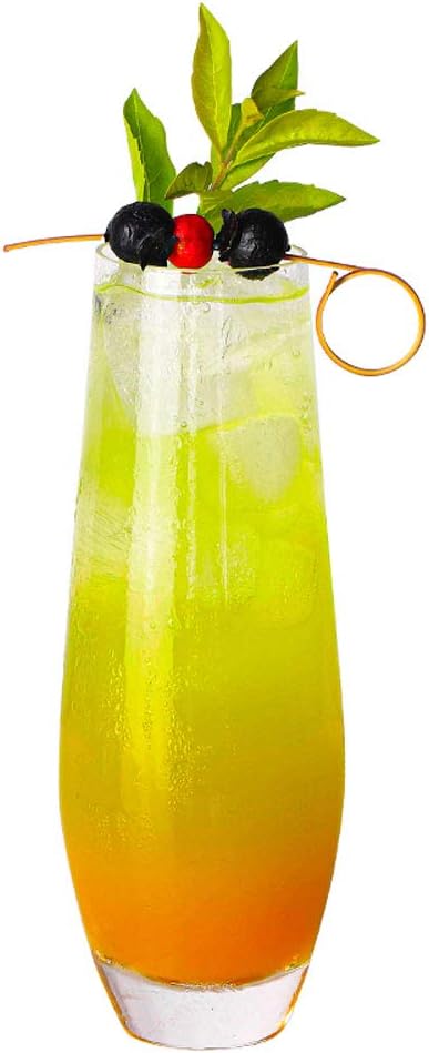 Amazon ビールグラスバー鉛フリークリスタルグラスカクテルグラスジュースカップモヒートカップジュースカップストレートコリンカップ 270ml タンブラーグラス オンライン通販
