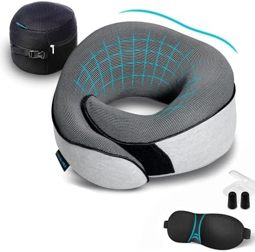 Proglobe Orthopedic Neck Pillow Travel Neck Pillows for Airplanes...