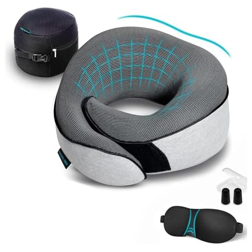 Travel Pillow 100% Pure Memory Foam Neck Pillow