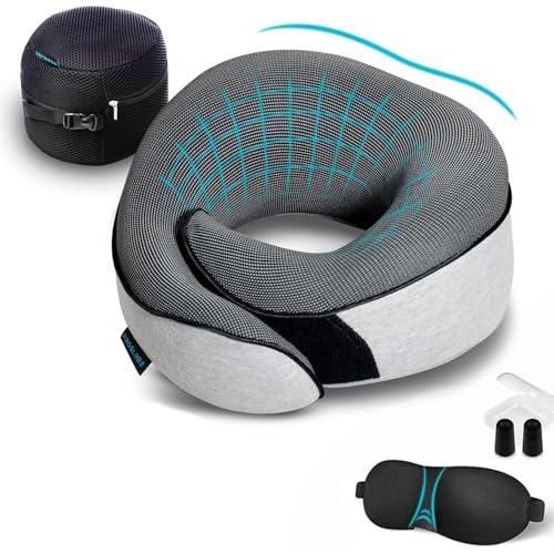 Proglobe Travel Neck Pillows for Airplanes, Sleeping Essentials for Long haul Flights, 360&deg; Head...