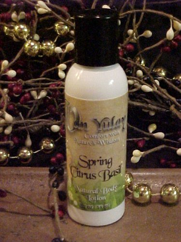 Natrual Moisurizing Lotion with Quality Oils 2 oz Spring Citrus Basil