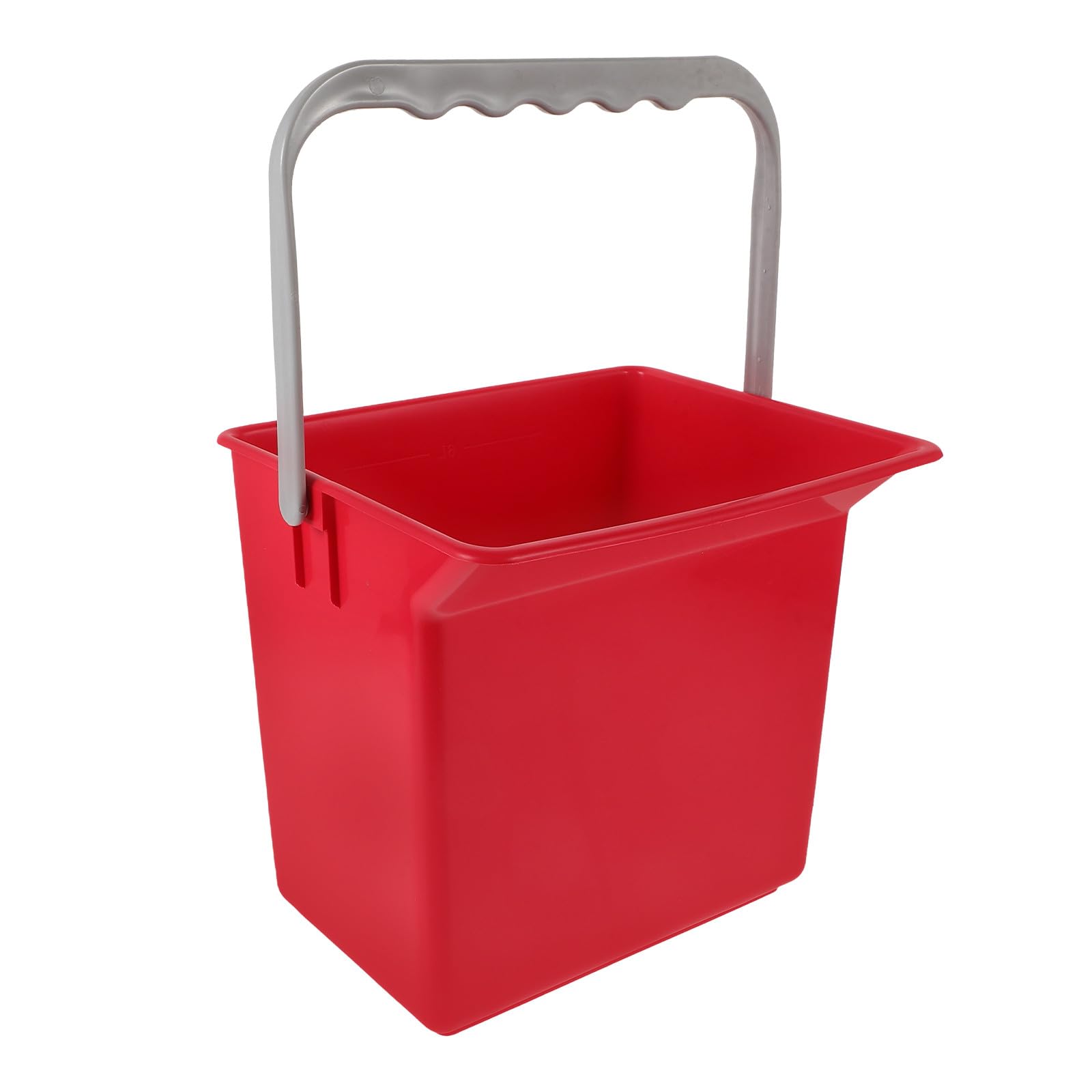 Seau de nettoyage rectangulaire en plastique rigide pour maintenance et gestion des dechets