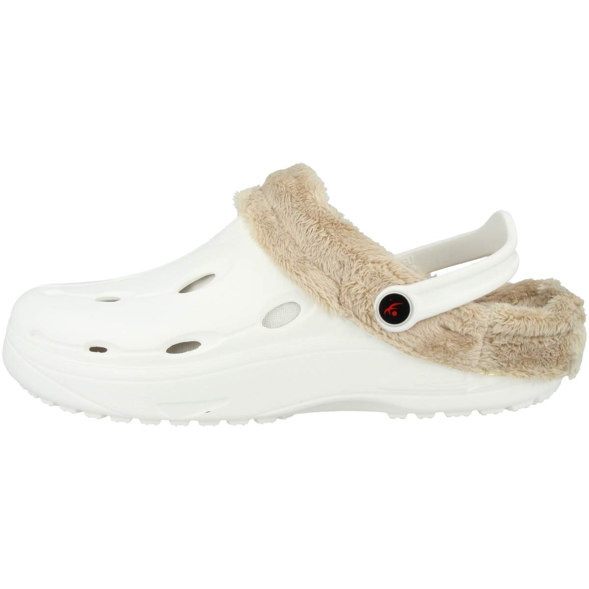 chung shi Unisex Dux Winter Clogs, White, 11 UK
