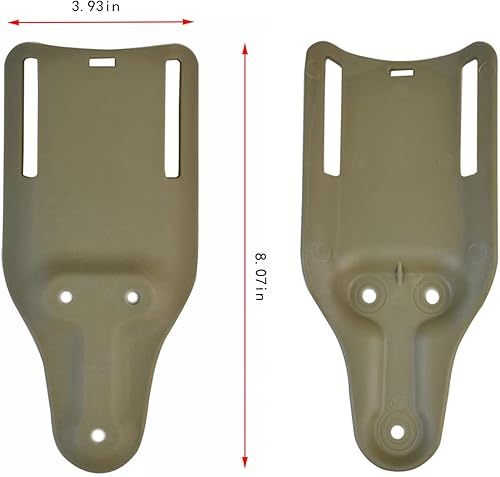 Miniatura 3 de Hdlsina Adaptador de bucle para cinturón de conducción media con placa receptora de servicio y correa táctica para las piernas, cinturón de muslo