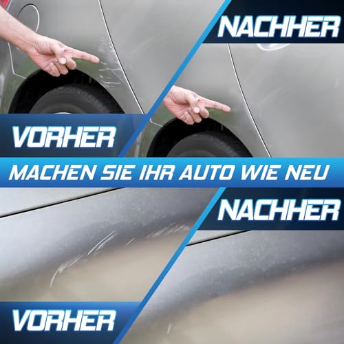 prowithlin Lackstift Auto 2 Stück - Professioneller Lackstift für Auto Kratzer - Schnelltrocknend und Präzise Reparatur - Auto Lack Reparatur Stift, 40ml (2 Stück, Silber)
