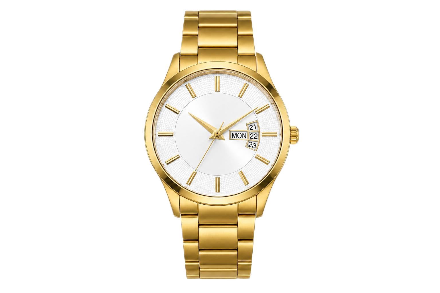 Men's Gift Watch with Date and Day | White dial | 8.2-image-41