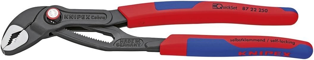 Draper 53953 Knipex Quickset Water Pump Pliers, Multi-Colour, 250 mm