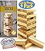 Matty's Toy Stop Mini Wooden Tower 36 Piece Stacking Game (4.25