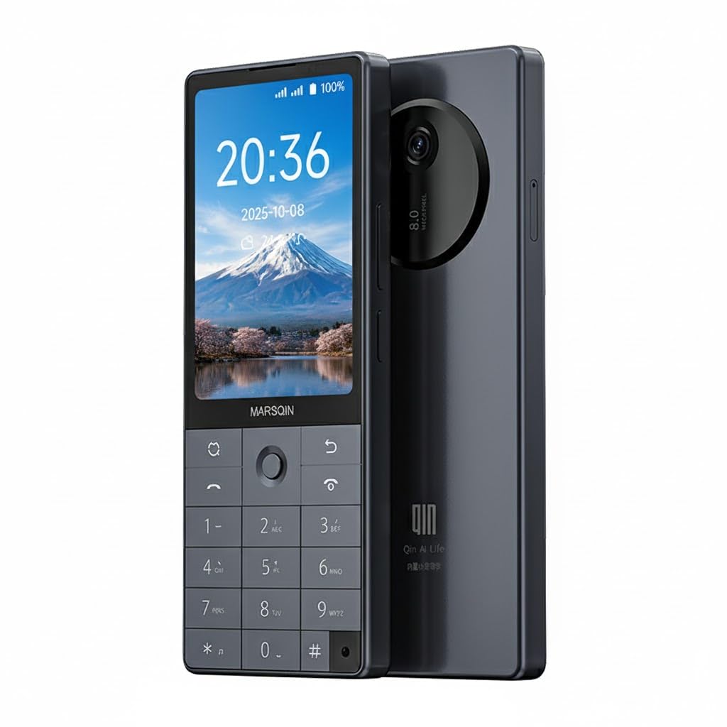 Amazon | QIN F25 Android 14 スマートフォン、物理キーボード、6GB+