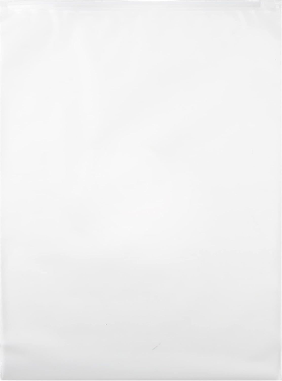 Frosted Slide Zip Plastic Bags for Packaging Products - 10x13" - 100 Pack - Shirt Packaging - Plastic Packaging Bags - Shirt Bags - Plastic Zip Bags for Packaging : Office Products