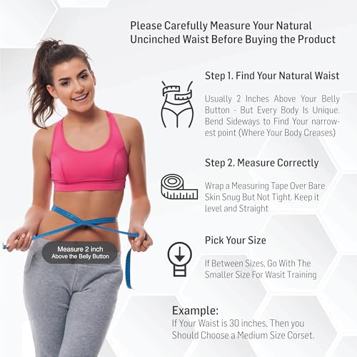 Women's Waist Training Underbust Corset Steel Boned Hourglass Body Shaper4