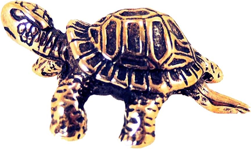 Turtle Figurine Decorative Tortoise Statue Bronze Miniature Figure