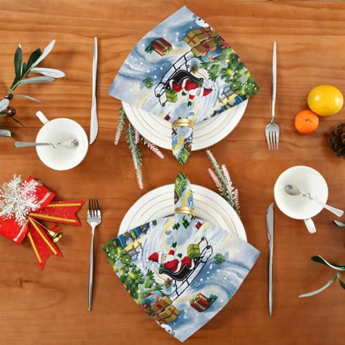 Servilletas de Tela Navidad Set 6 Multicolor 20x20 in miniatura 5