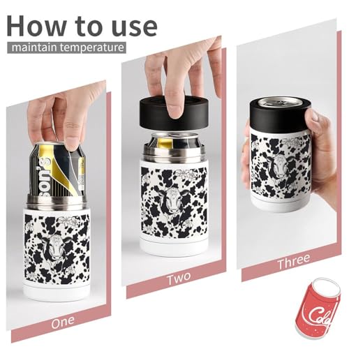 Refroidisseur de boissons en acier inoxydable imprimé cowm