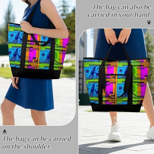 Bolso tote térmico para mujer, oversized, aislado, de un solo hombro, para compras miniatura 2