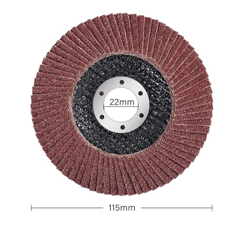 Disques abrasifs à lamelles 115 mm grain 40 MIDO meuleuse type 27 - 2