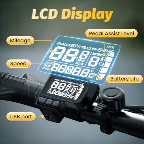 Image of 1000W Folding Electric Bike, 48V 20.8AH Large Removable Battery E-Bike, 30+MPH, 80 Miles Max Range, 20 inch Fat Tire Electric Bike for Adults, Adult Electric Bicycles for Commute