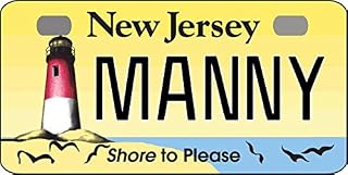 Personalized New Jersey Shore Bicycle Replica License Plate Any Name