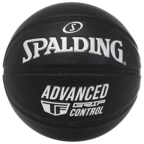 Composite leather Spalding Advanced Grip Control In/Out Ball 76871Z, Unisex basketballs, black, 7 EU
