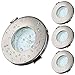 Spot Encastrable LED Pour Salle de Bain Kambo, 4 X 6W GU10 Spots de Plafond IP44 Blanc Chaud 2800K 540LM Plafonnier Encastré 120° Déclairage Salon Cuisine Couloir Galerie Magasin