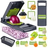 Huglux 7 en 1 Coupe Legumes Multifonctions, Mandoline Cuisine...