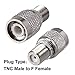 uxcell TNC Male to F Female Brass Connector RF Coaxial Coax Adapter 1pcs