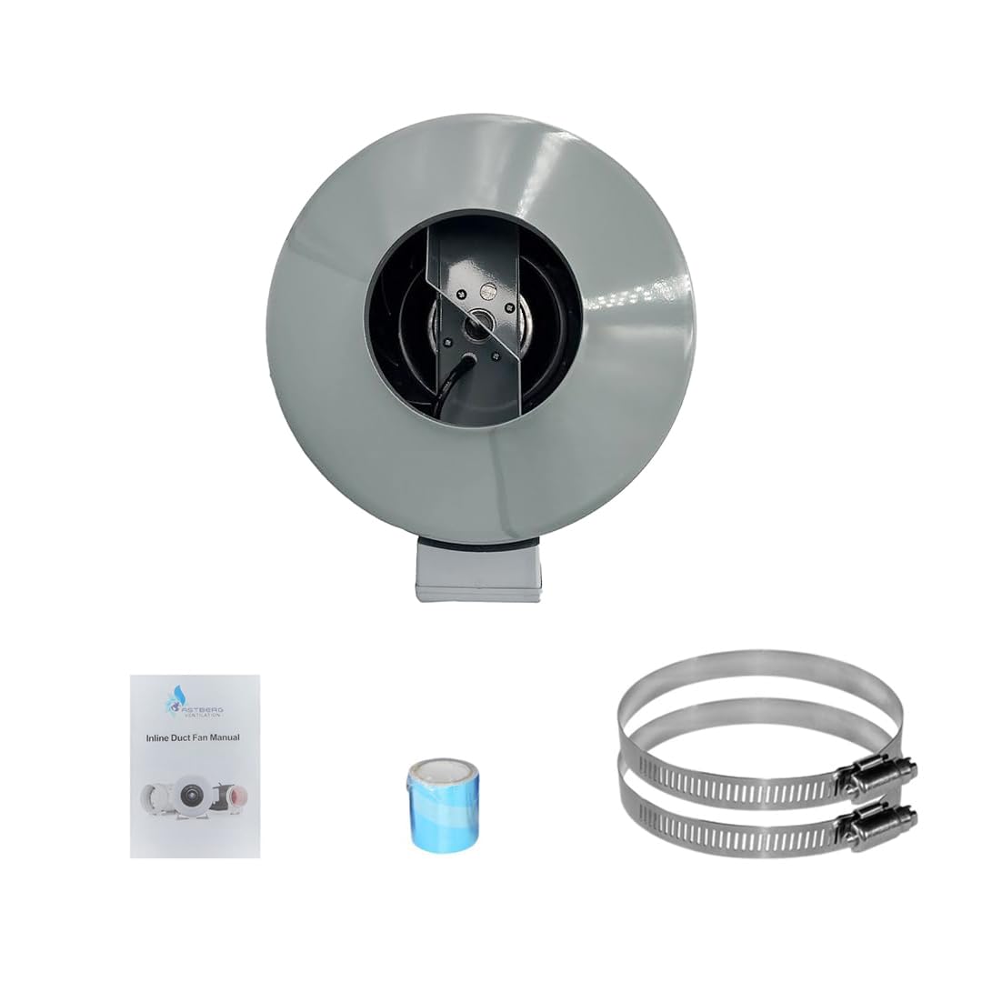 Astberg AEE150 (150mm/6inch) (740CMH) Circular Inline duct fan/Centrifugal Metal exhaust/2 year warranty/ISO, CE, RoHS Certified/European Standards