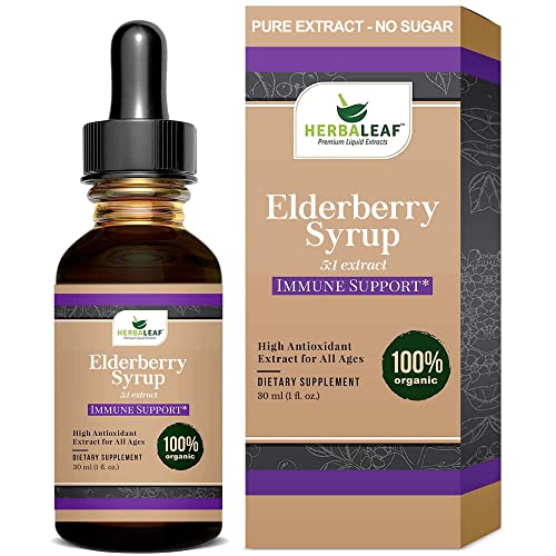 Herbaleaf Oil Of Oregano And Propolis Spray And Elderberry Concentrated Syrup #TOP3