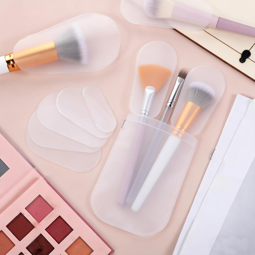 70Pcs Silicone Makeup Brush Covers 7 Sizes for Travel