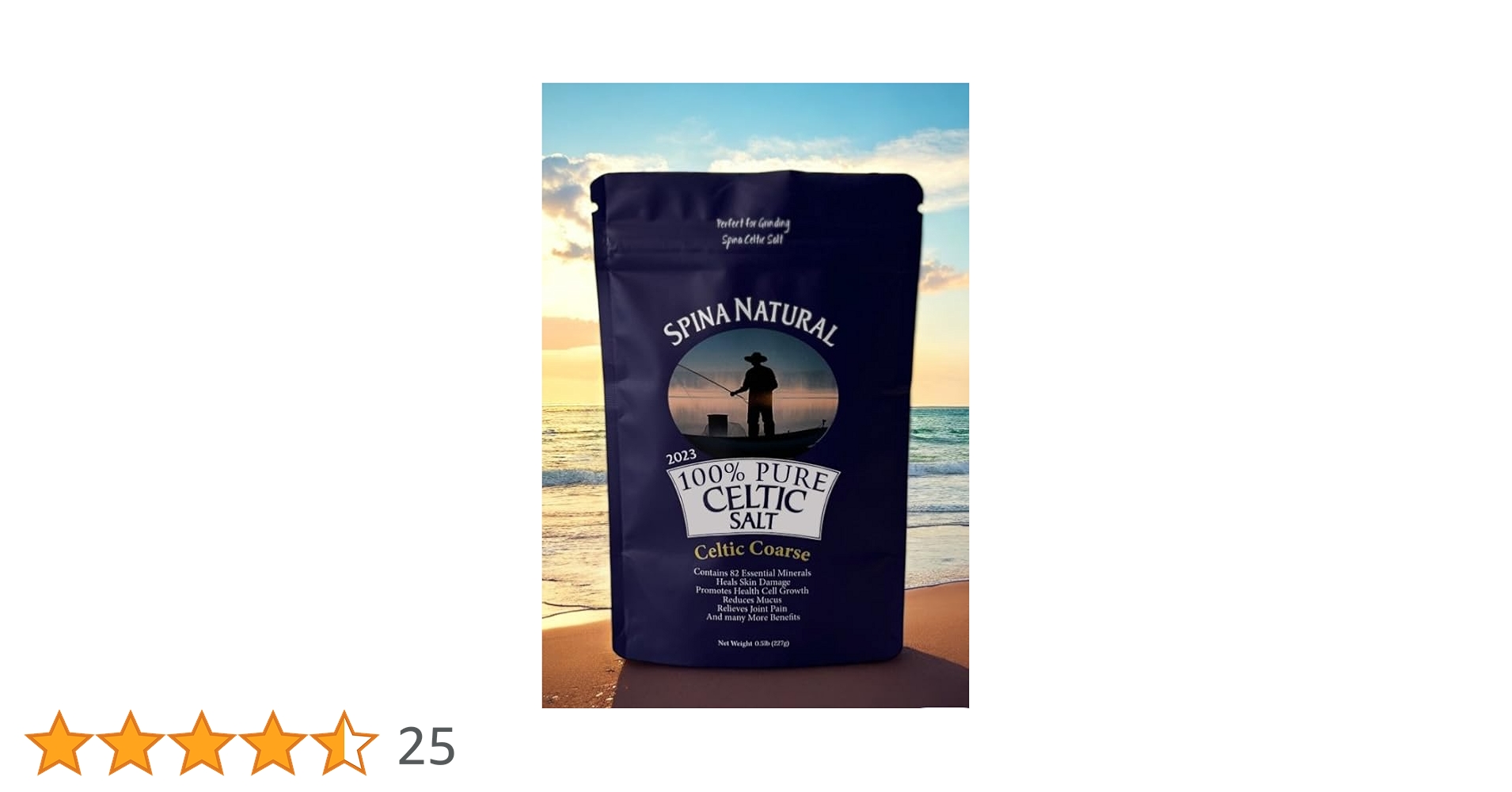 Pure Flourish Celtic Sea Salt - 300g | 100% Organic Unrefined Celtic Salt | Rich In 82+ Essential Minerals | Hand Harvested Light Grey Celtic Salt Crystals From France