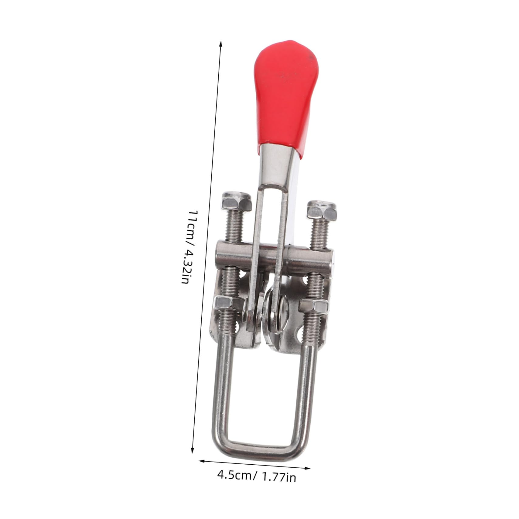 IWOWHERO 1 Pair Heavy Duty Toggle Clamp Latch Sturdy Metal Box Case Latch Lock for Cabinet