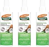 3x Palmers Coconut Oil Formula Leave In Conditioner 250ml each & a fridge magnet. Designed to nourish & repair dry frizzy hair, add shine, reduce split ends & detangles, Is a great heat protectant.
