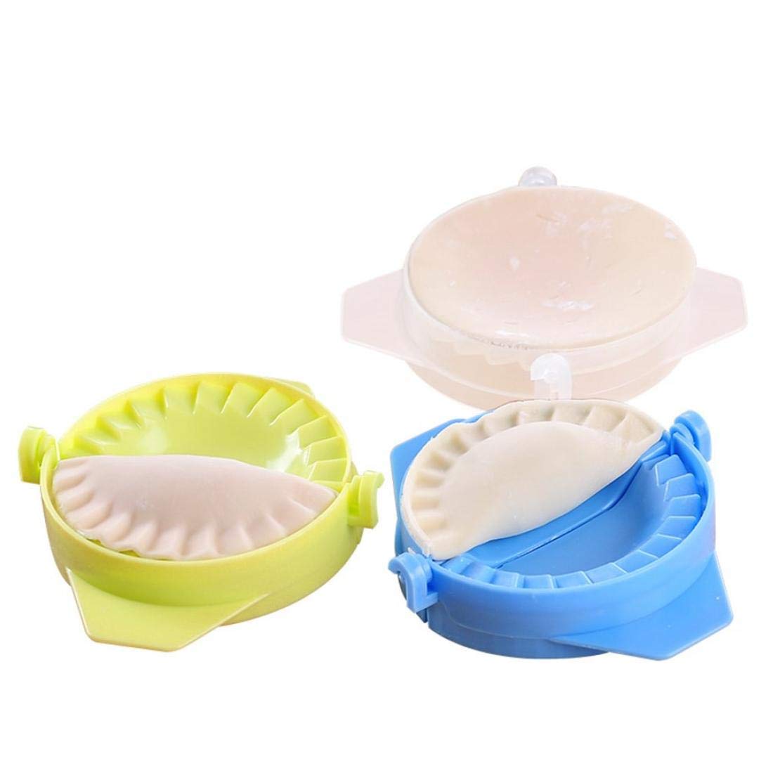 Tossper 3Pcs Plastic Dumpling Molds Dough Hand Press Tools Pastry Pie Ravioli Clip Mould Kitchen Cooking Gadgets