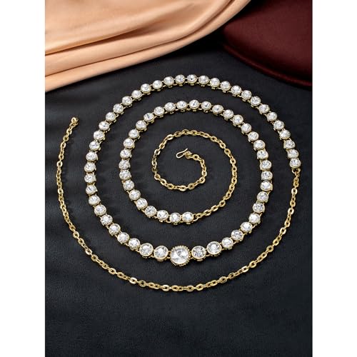 Image of Peora Traditional Ethnic Kundan Jewellery Set Gift for Women