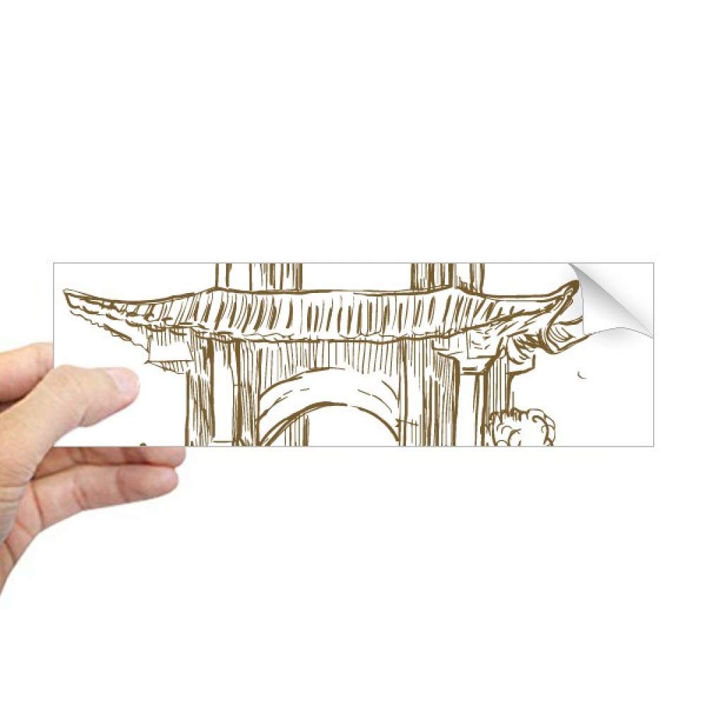 Motif de marque chinois autocollant de carnet au design fenêtre raffinée