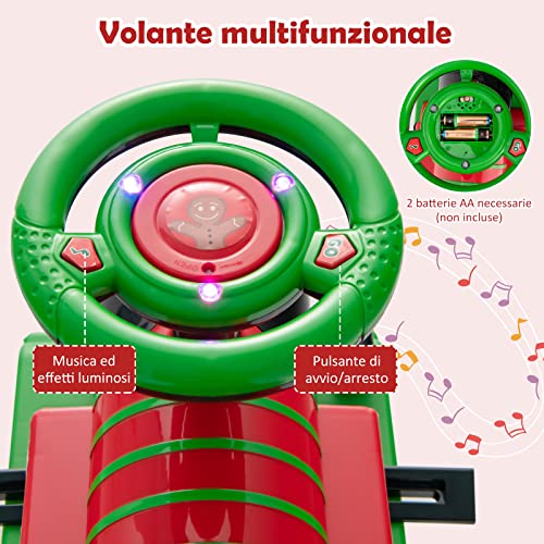 GYMAX Treno Elettrico per Bambini, Trenino