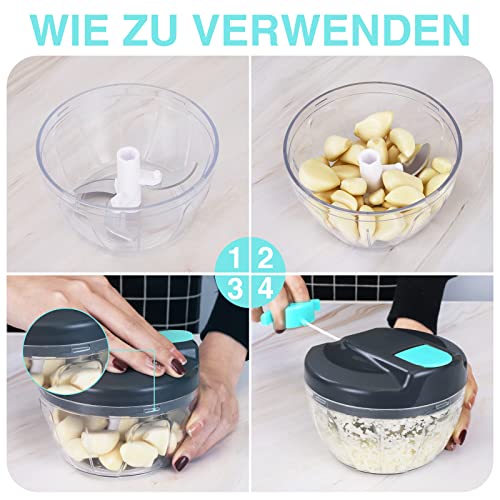 Tritatutto Manuale 550 ml，Trita Verdure Manuale