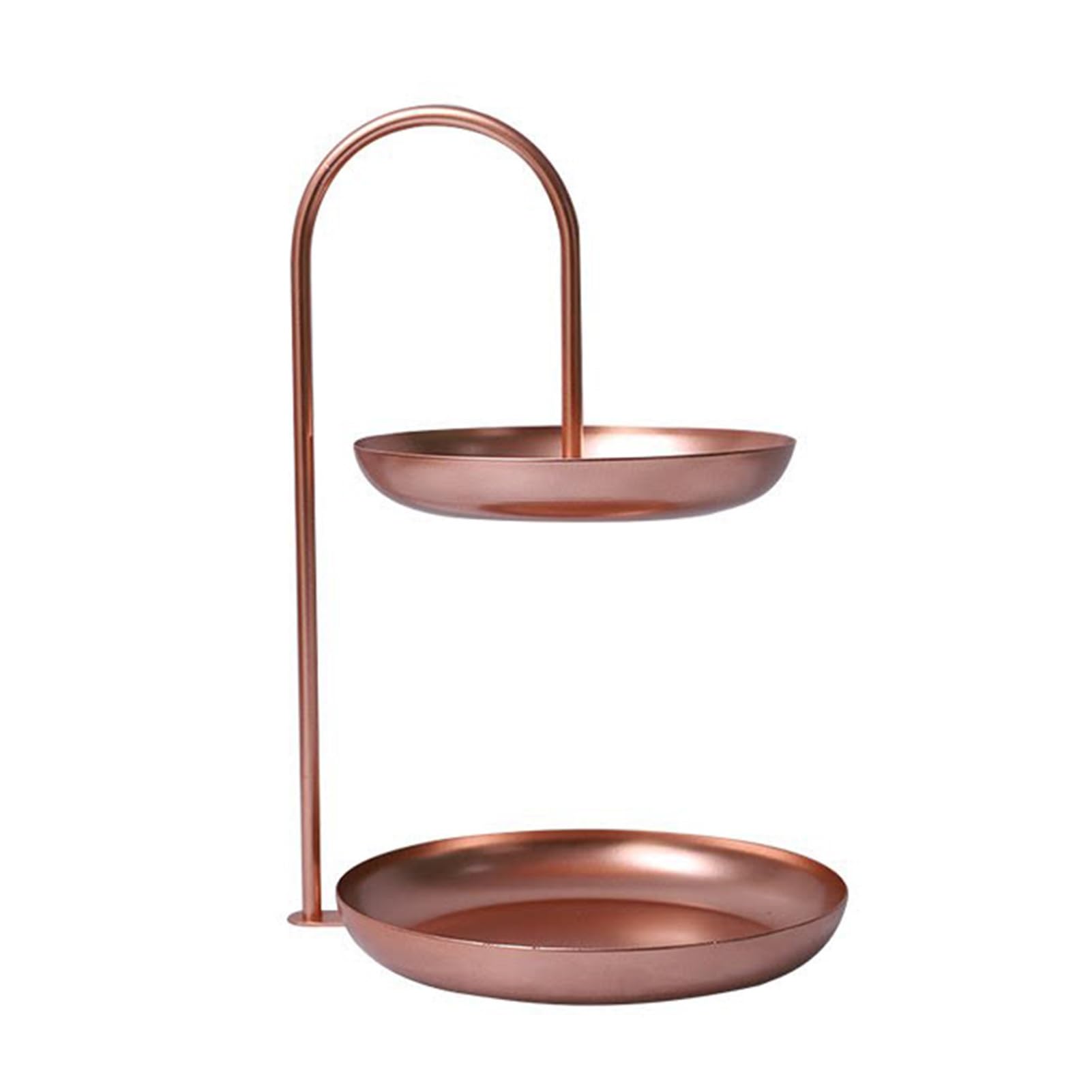 XCSDEW Wrought Iron Fruit Rack,Floor-standing Shelf,Double-layer Snack Storage ,Suitable for Living Rooms and Hotel Lobbies(Color3)