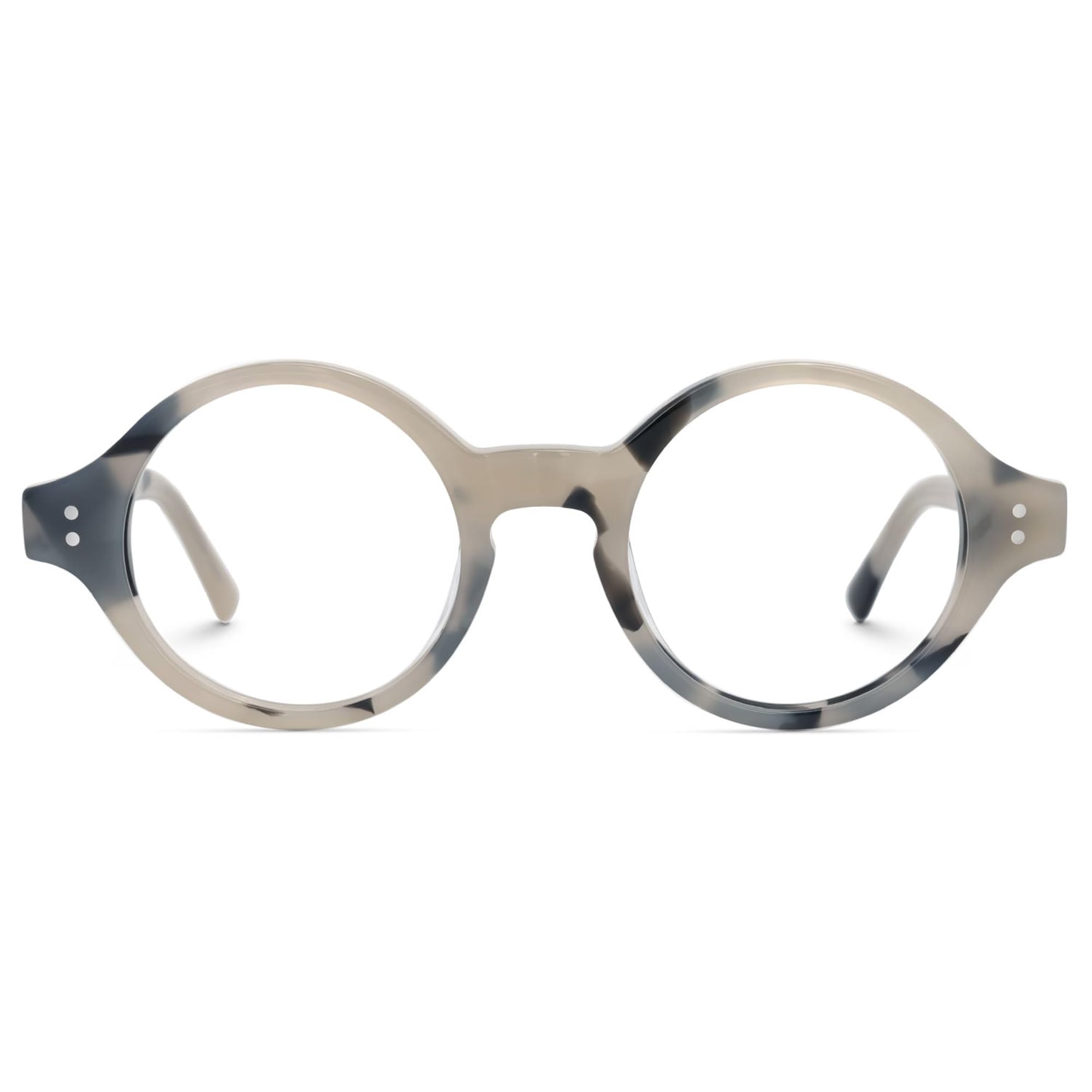 Zeelool Retro Round Blue Light Blocking Glasses for Women Men ZJGA000249-03B Light-Tortoise