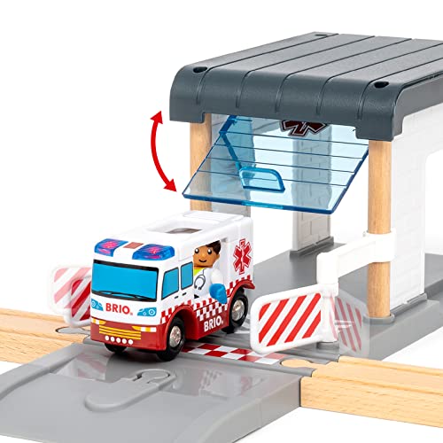 BRIO World – 36025 Rescue Team Train Set | 44-Piece Interactive Toy for Kids Age 3 and Up | Multi-Level Railway Play | FSC-Certified European Beech Wood - image 4