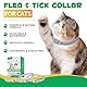 QLIGES Zecken-Flohband Katze, Flohhalsband für Katzen 4Pcs, 24 Monate lang wirksamer Schutz, Schutz vor Hautallergien, weich und bequem, verstellbar, wasserdicht, für alle Katzen geeignet