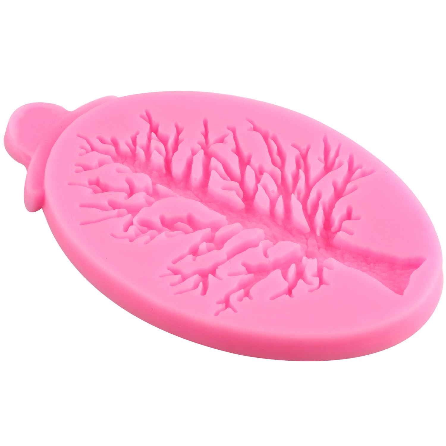 ZiXiang Juego de 2 moldes de silicona para árbol de Navidad, fondant, decoración de pasteles, decoración de cupcakes, arcilla polimérica, caramelos, chocolate, goma de mascar