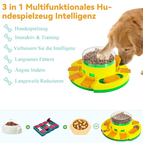 Dufuso Hundespielzeug Intelligenz, Hunde intelligenzspielzeug für Hunde Große/mittlere/Kleine Hunde Spielzeug intelligent-Stufe 2 (mittel)