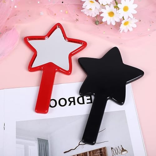 Rich Boxer 10 Pcs Handle Mirrors Handheld Mirrors Star Hand Mirrors With Handle Small Mirror Haircut Mirror Hand Held Mirrors With Handle For Trip Home Use #TOP6